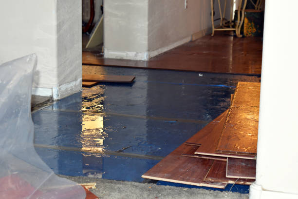 Professional Water Damage Restoration technician working in Lockbourne, OH
